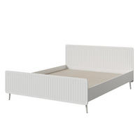 BETT Chloe 160x200 Weiß - Schwarz/Weiß, Holzwerkstoff/Kunststoff - mzm24
