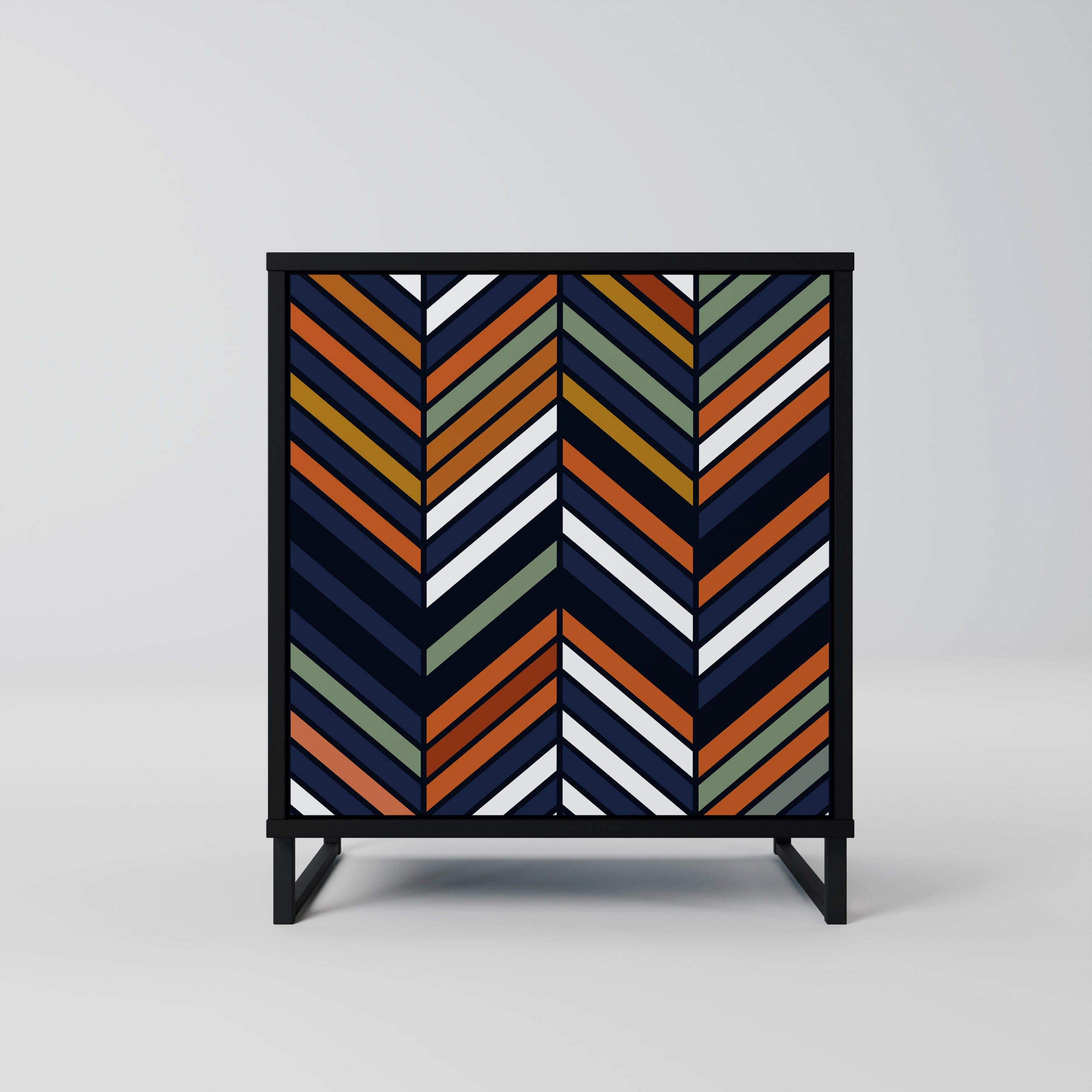SpaceRebels Sideboard Schwarz 57.5x67.5x42 cm