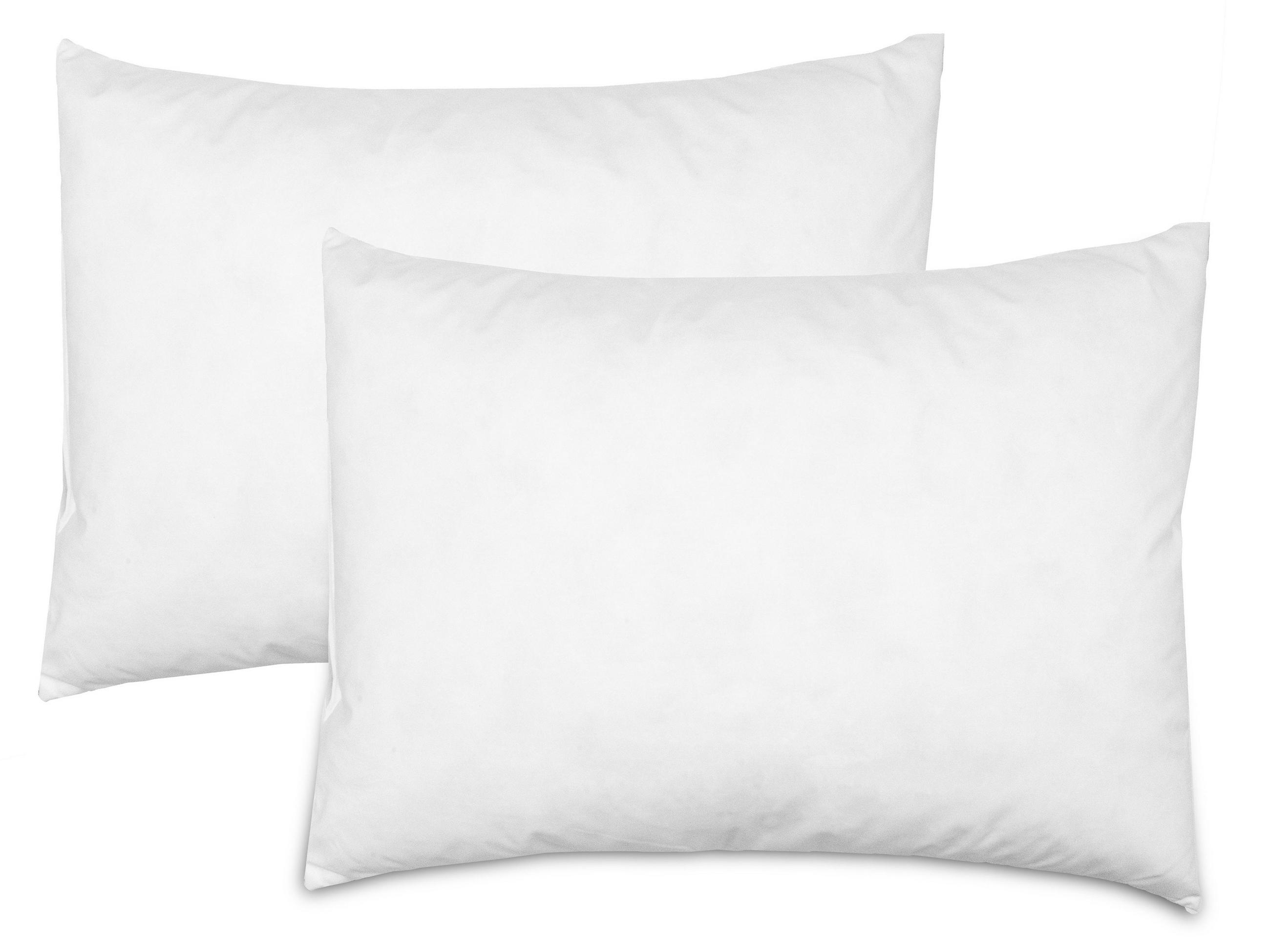 KISSEN, 2er-Set, 35x45 cm, 50% Polyester, 50% Baumwolle, Weiß - Weiß, Textil (35/45cm) - Zollner