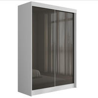 KLEIDERSCHRANK PEKA - 150 cm - Weiß|Grau - Weiß/Grau, Holzwerkstoff (150/215/61cm) - ALTDECOR