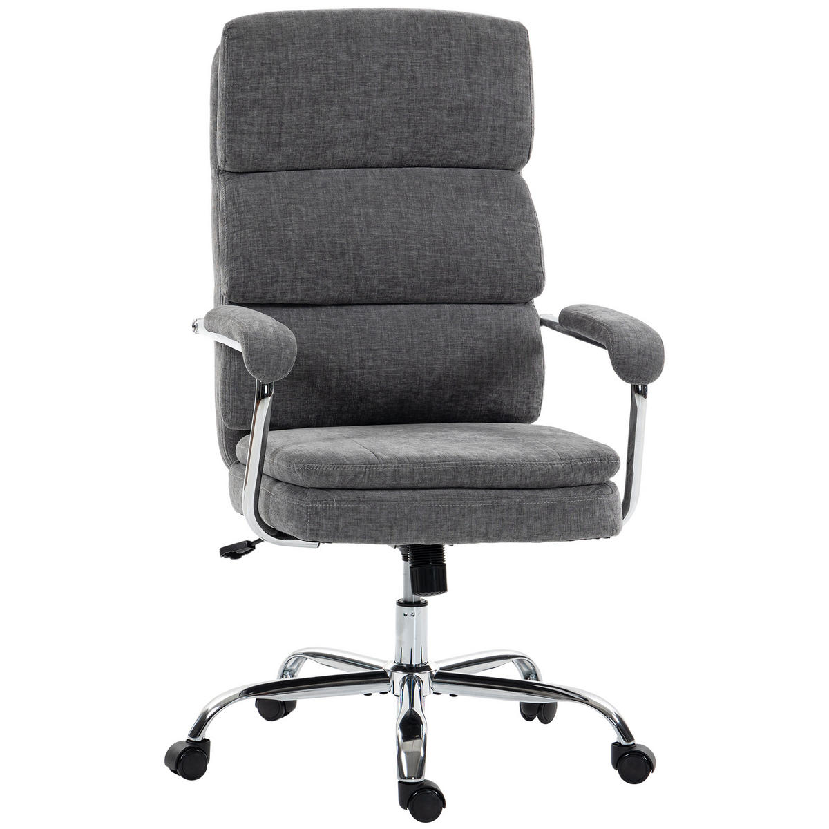 BÜROSTUHL Grau höhenverstellbar drehbar - Grau, Textil (72.5/118/65cm) - PANGIVO