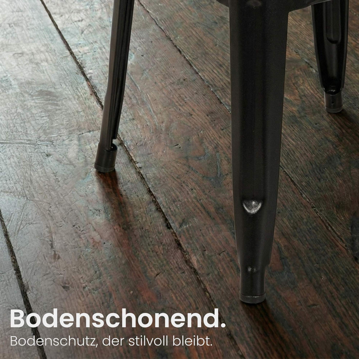 BARHOCKER 2er Set Metall Schwarz - Schwarz, Metall (44/96/43cm) - CLP