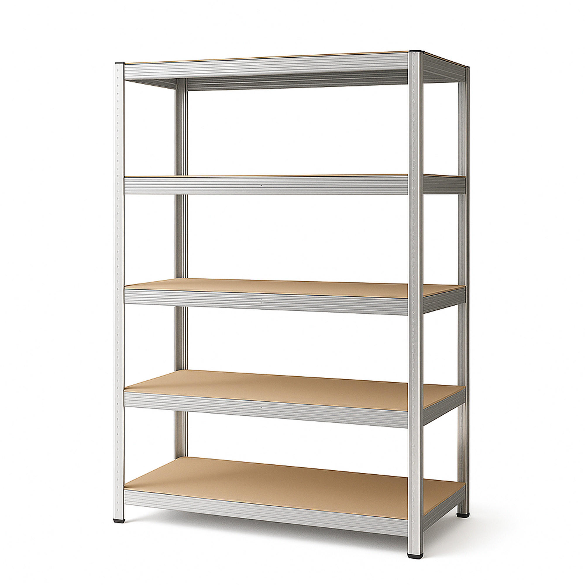 SCHWERLASTREGAL 180x40x90 cm - Silberfarben, Metall (90/180/40cm) - Bestlivings