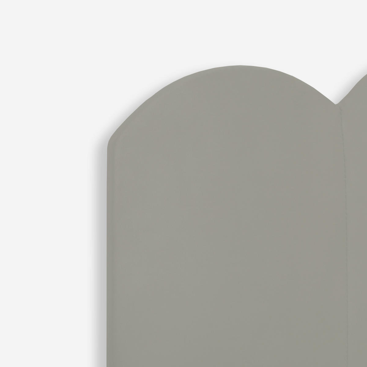 KOPFTEIL aus Graues Samt 160/74/3 cm SHELL - Grau, Textil (160/74/3cm) - RNT By Really Nice Things