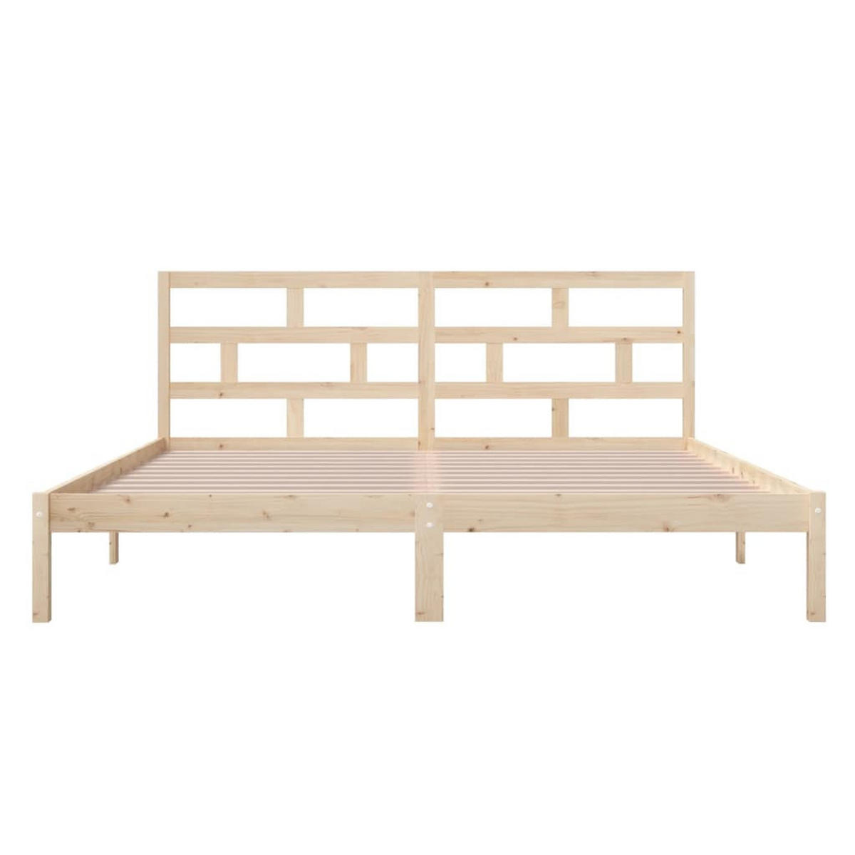 BETT Keener 146/195.5 cm - Braun, Holz (140/190cm) - Nettlife