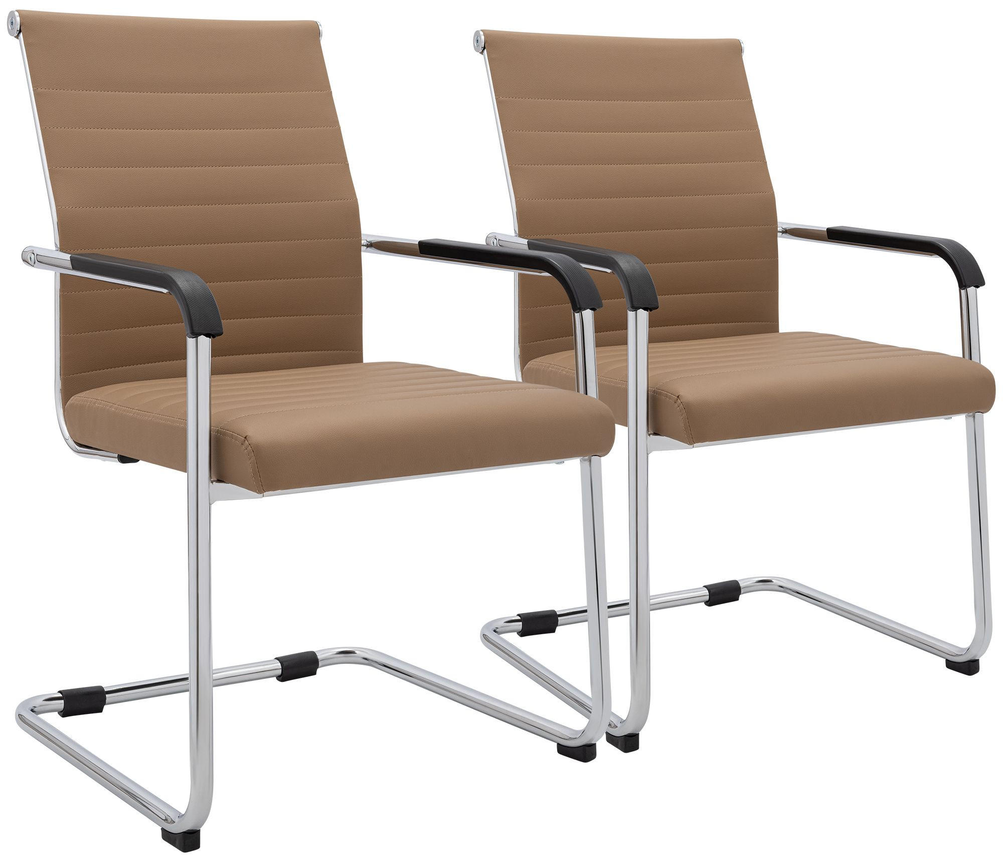 SCHWINGSTUHL 2 Metall Hellbraun - Hellbraun, Metall (55/90/62cm) - CLP