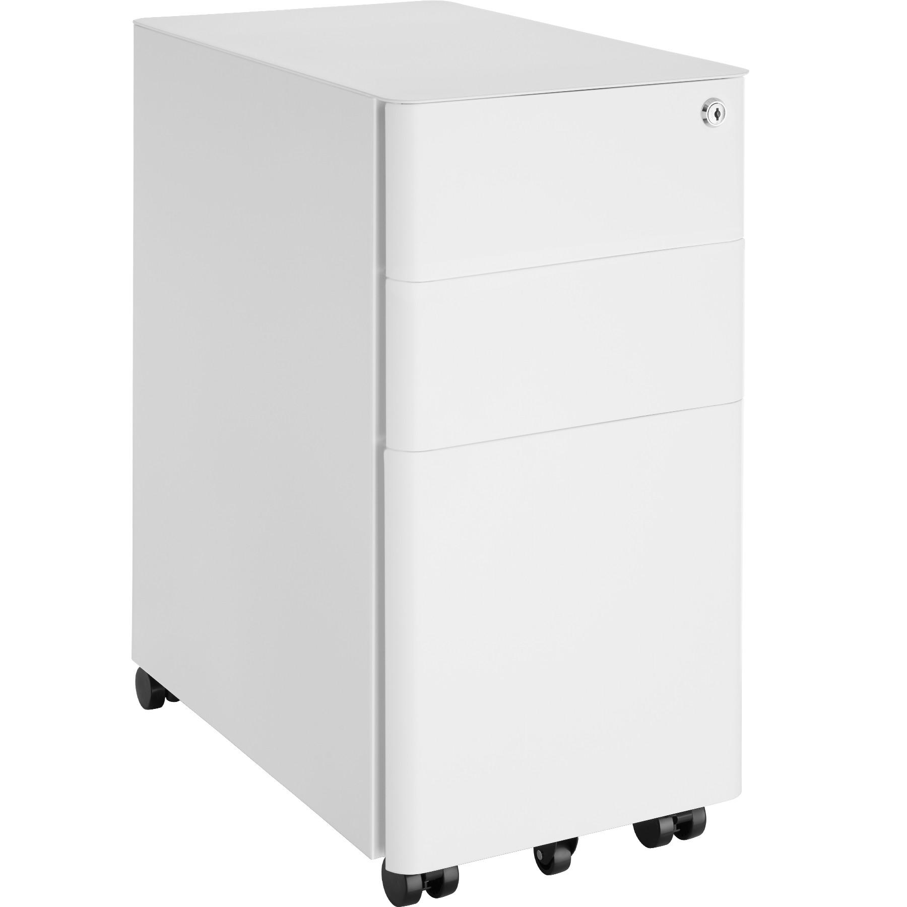 AKTENROLLSCHRANK Parvus,30 x 50 x 59,5 cm,weiß - Weiß, Textil (30/59.5/50cm) - tectake