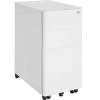 AKTENROLLSCHRANK Parvus,30 x 50 x 59,5 cm,weiß - Weiß, Textil (30/59.5/50cm) - tectake