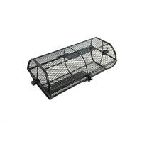 GRILLKORB für Drehspieß - Schwarz, Metall (43/15.5/18.5cm) - TAINO