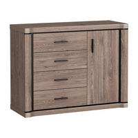 KOMMODE Dallas D-3 117 x 91 x 45 cm Trüffeleiche - Trüffeleichefarben, Holzwerkstoff/Kunststoff (117/91/45cm) - Koseto