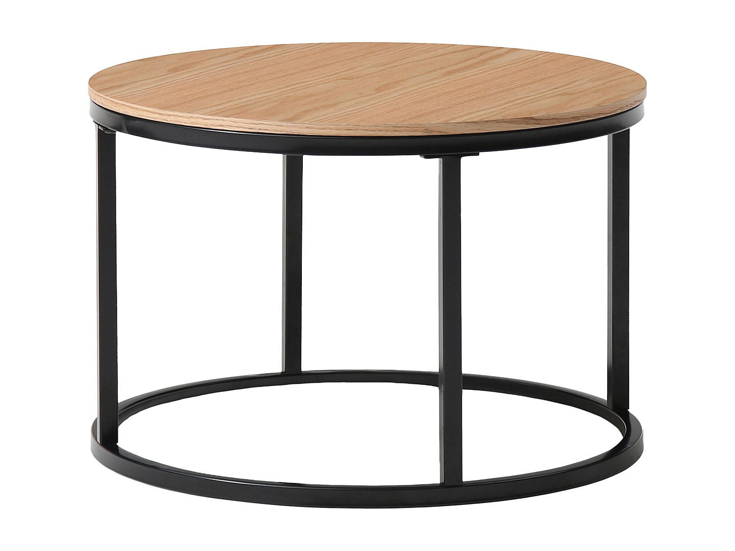 COUCHTISCH - 60 cm, 80 cm x 60 cm, 80 cm - glas - transparent, schwarz, naturfarben hell Remina - Transparent, Glas (60/60/45cm) - Vente-Unique