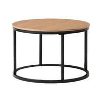 COUCHTISCH - 60 cm, 80 cm x 60 cm, 80 cm - glas - transparent, schwarz, naturfarben hell Remina - Transparent, Glas (60/60/45cm) - Vente-Unique