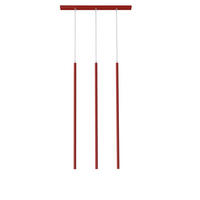 LED-HÄNGELEUCHTE Stelo X3 H100 - Rot, Metall (6/70/100cm) - Lumicom