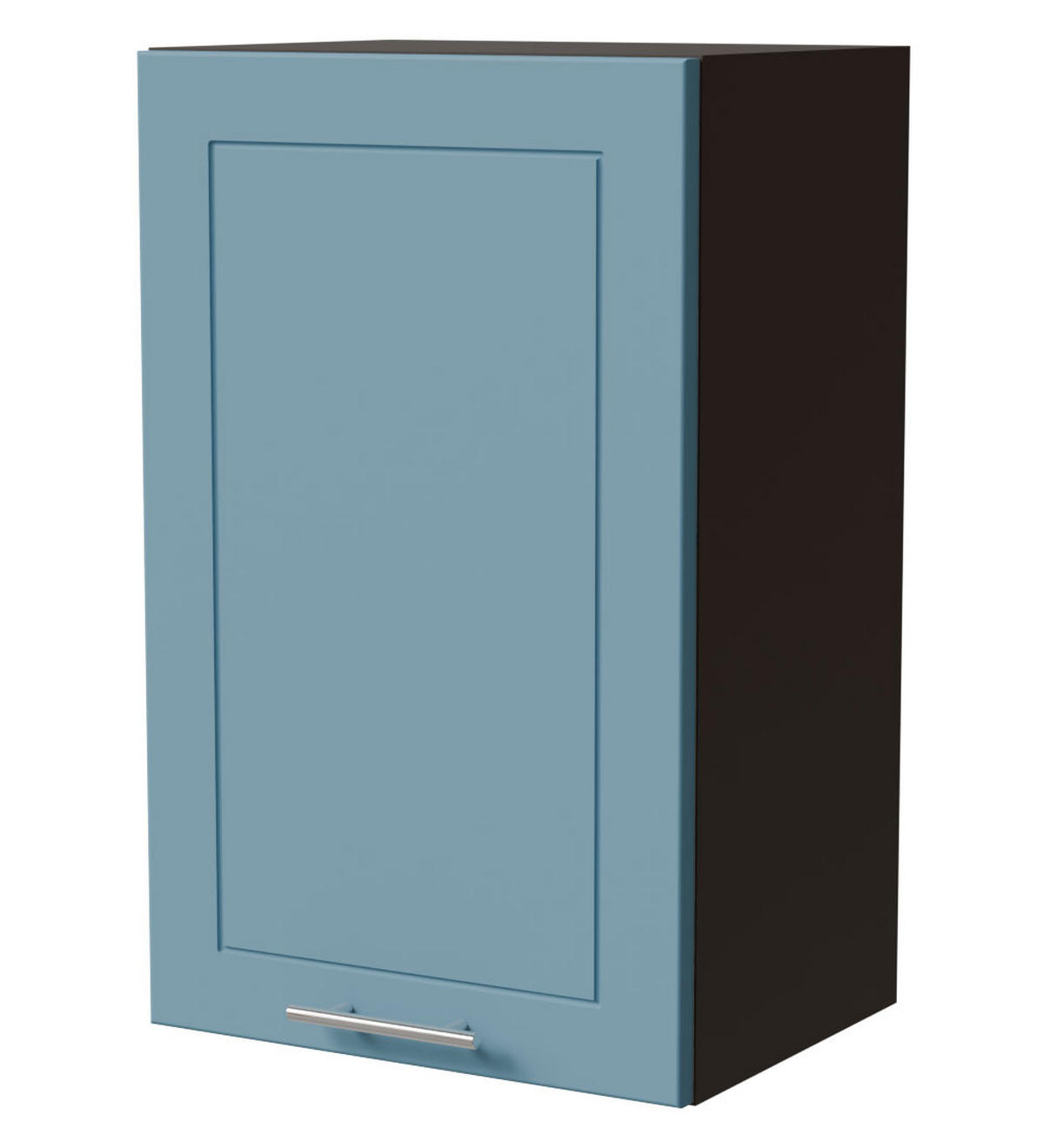 HÄNGESCHRANK Bari W2/45 RAL 5024 pastellblau (K5) / Lava Matt 45 / 32,5 / 72cm - Blau/Dunkelgrau, Holz/Holzwerkstoff (45/72/32.5cm) - Feldmann-Wohnen