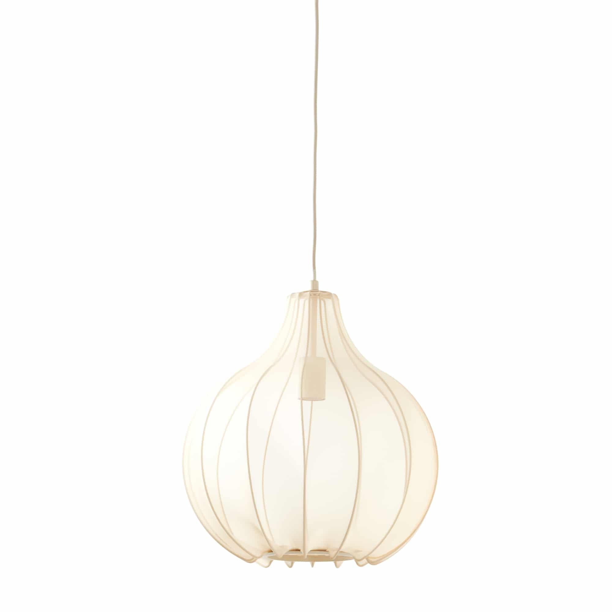PENDELLEUCHTE Elati Braun 39/39/42 cm - Braun, Textil (39/39/42cm) - Light & Living