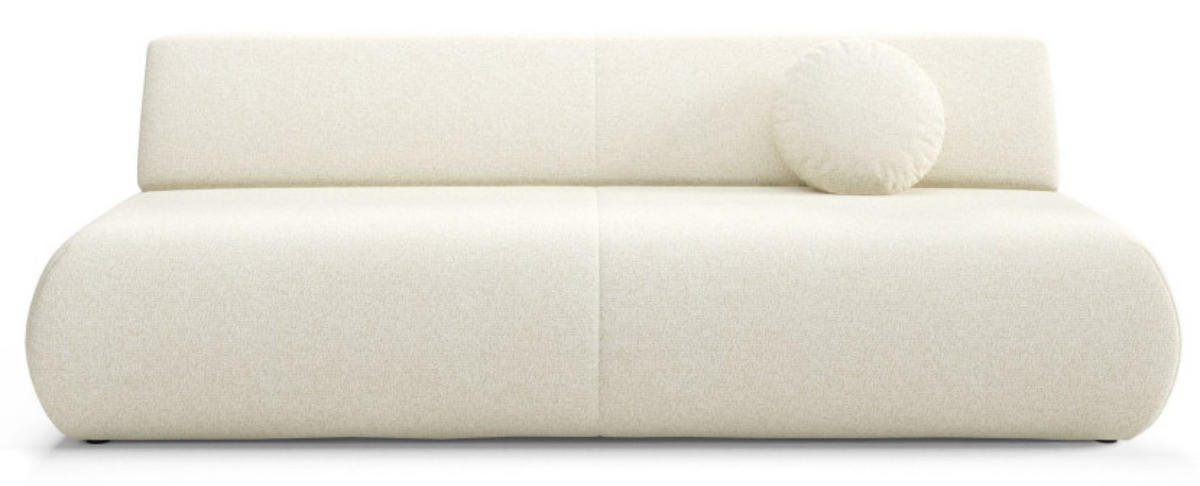 SOFA Ecru PENTI Schlaffunktion PUENTE - Ecru, Textil (214/74/100cm) - Sepro Meble