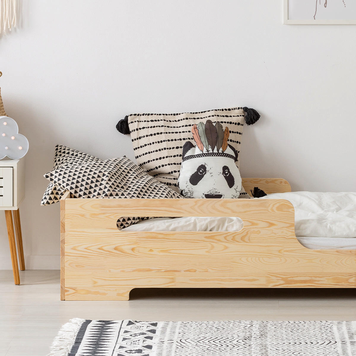 POSTEĽ 90/200 Lilian Prírodné drevo - hnedá, drevo (90/200cm) - Petits-meubles