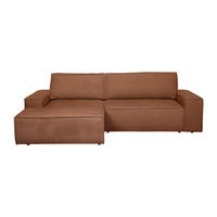 SCHLAFSOFA - 4 Personen - stoff - terracotta Amelia - Terracotta, Textil (267/85/167cm) - Vente-Unique