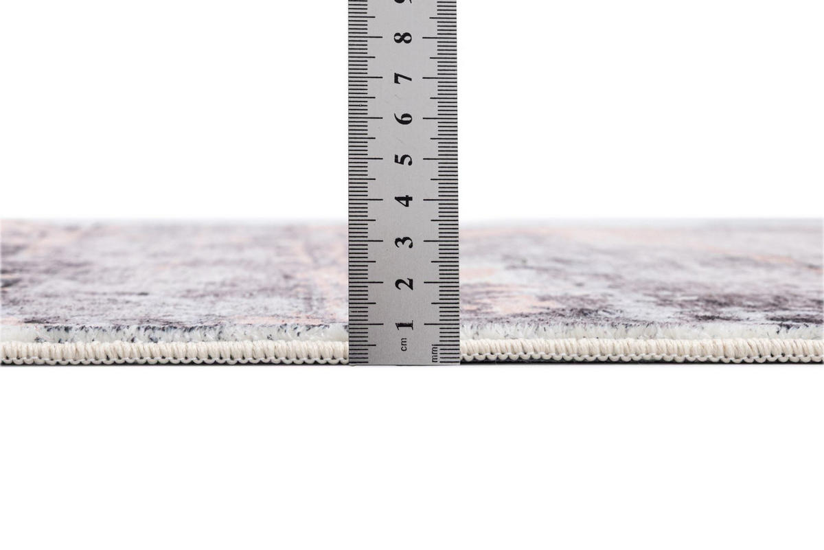 BADTEPPICH Ariella Grau 60x100 cm - Rosa, Textil (60/100cm) - Gino Falcone