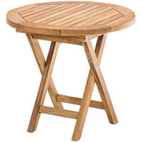 BEISTELLTISCH rund 50 cm Holz Braun - Braun, Holz (50/50/1cm) - CLP