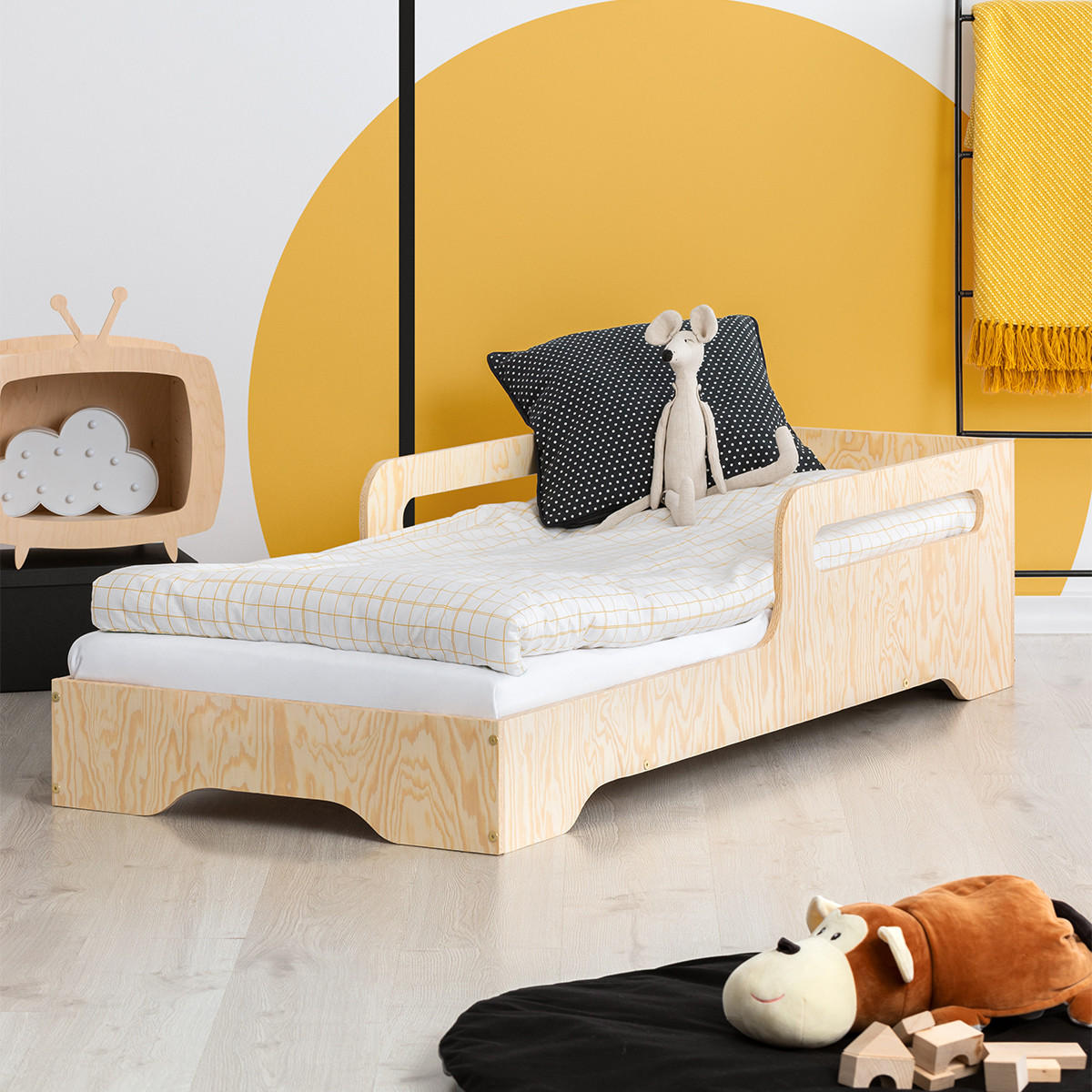 POSTEL 90/200 Ambre Přírodní dřevo - hnědá, dřevo (90/200cm) - Petits-meubles