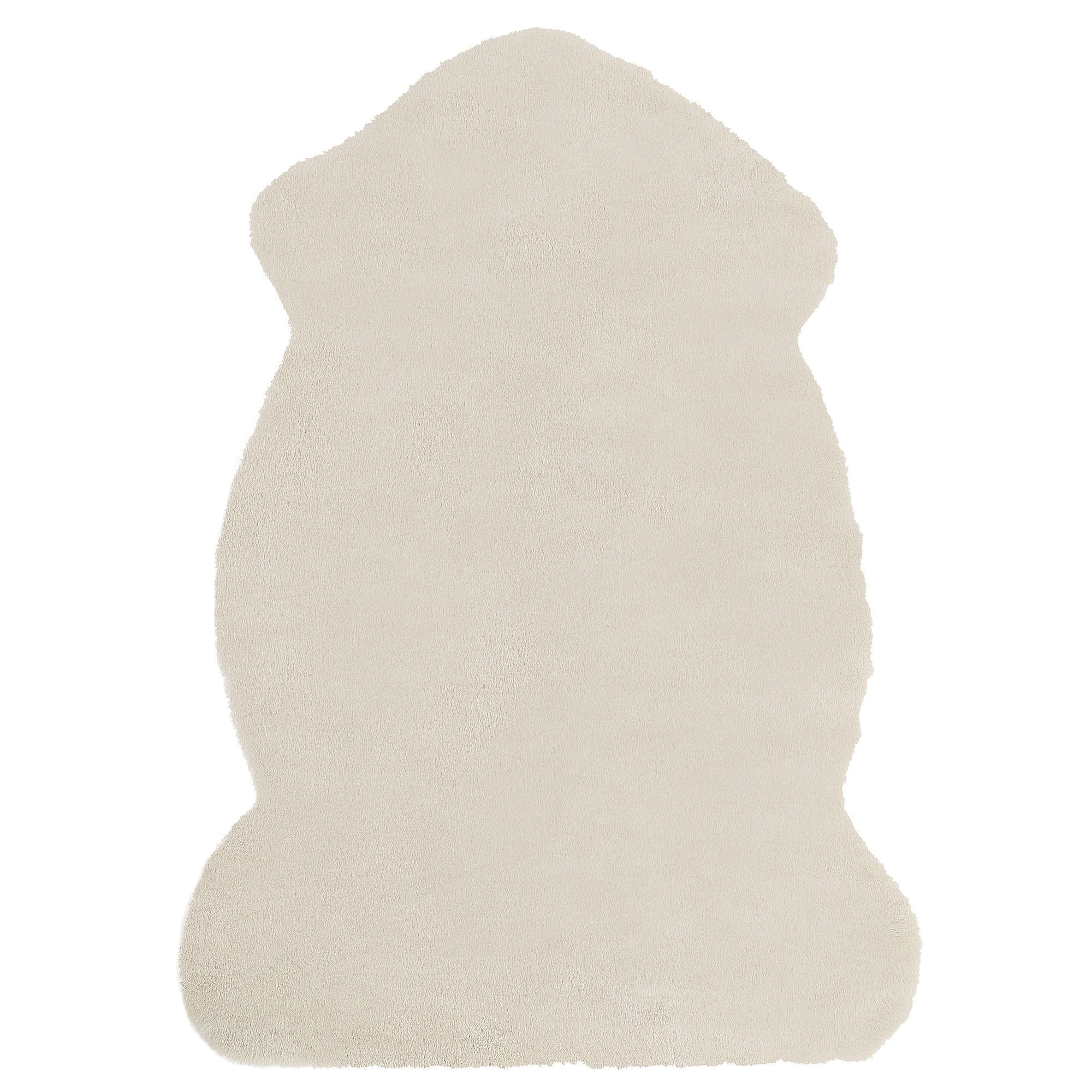 KUNSTFELL-TEPPICH Undara 90/60 cm - Beige, Kunststoff (60/90cm) - Beliani