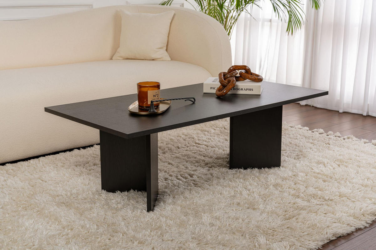 COUCHTISCH sabin Schwarz - Schwarz, Holz (119/60/40cm) - Habitat Garten