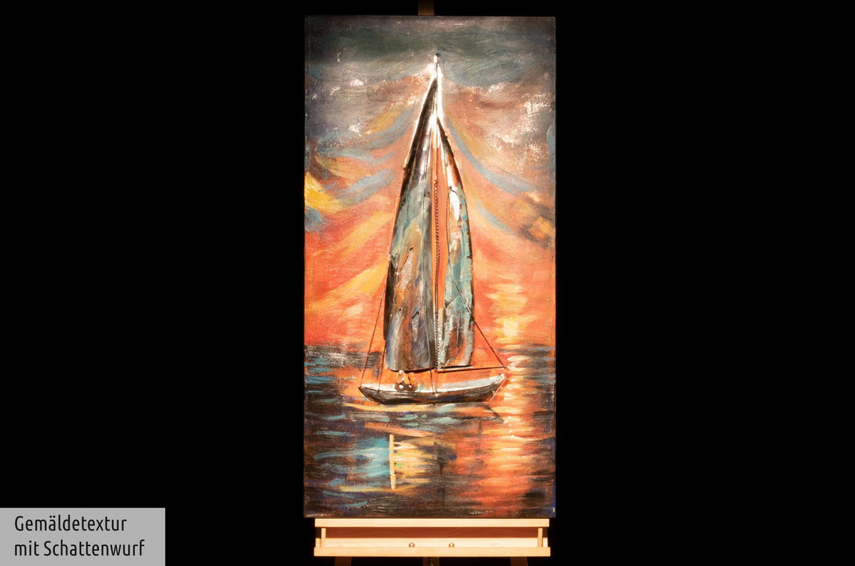 METALLBILD Bunt 60/120 cm - Multicolor, Metall (4.82/120cm) - KUNSTLOFT