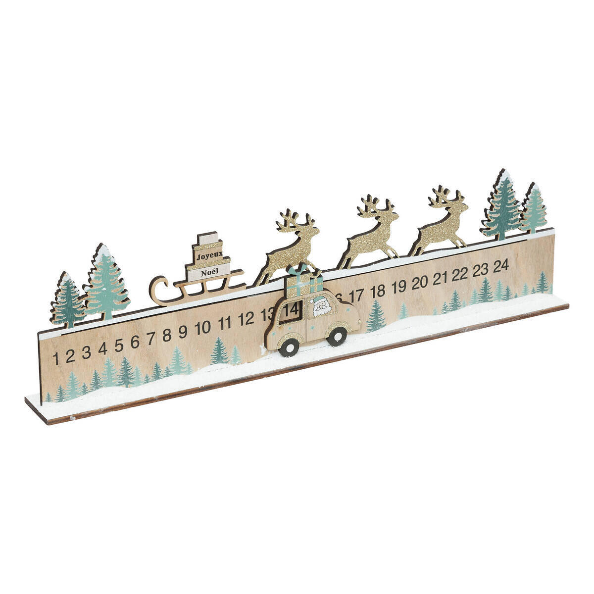ADVENTSKALENDER 40 cm - Multicolor, Holzwerkstoff (18/4/40cm) - Atmosphera Createur d´interieur