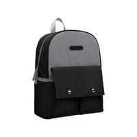 WICKELTASCHE Nia schwarz Rucksack, Reißverschlussöffnung, Thermofächer, Wickelunterlage, Fächer - Schwarz, Textil (7/35/30cm) - Kikka boo