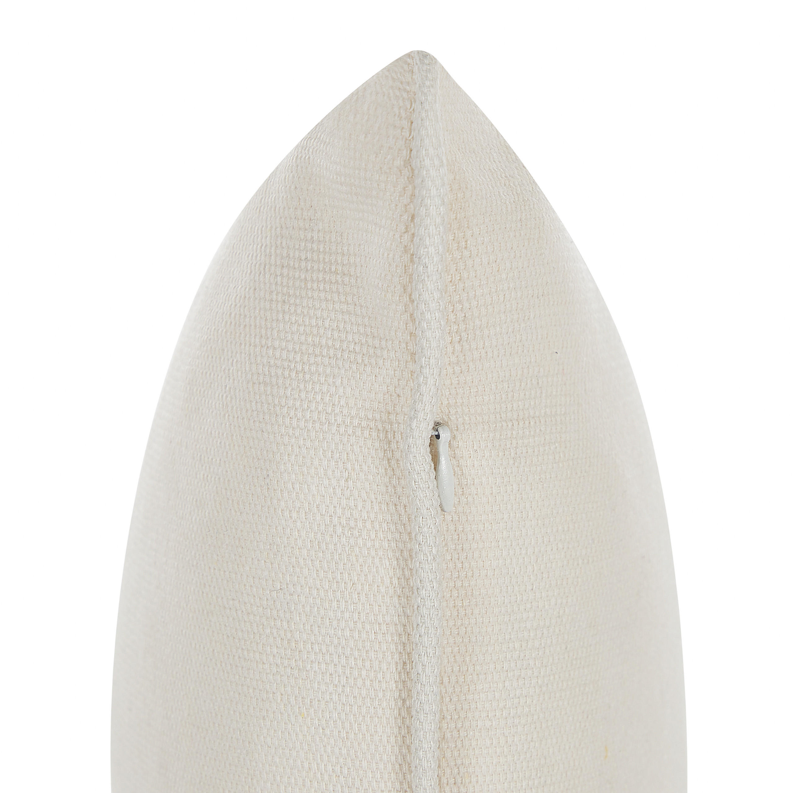 DEKOKISSEN 2er-Set Weiß 45/45 cm Heliotrope - Weiß, Textil (45/45cm) - Beliani