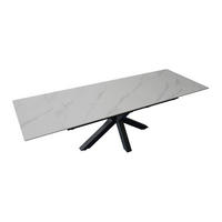 ESSTISCH MIMO - Schwarz/Weiß, Keramik (90/180/76cm) - SAM