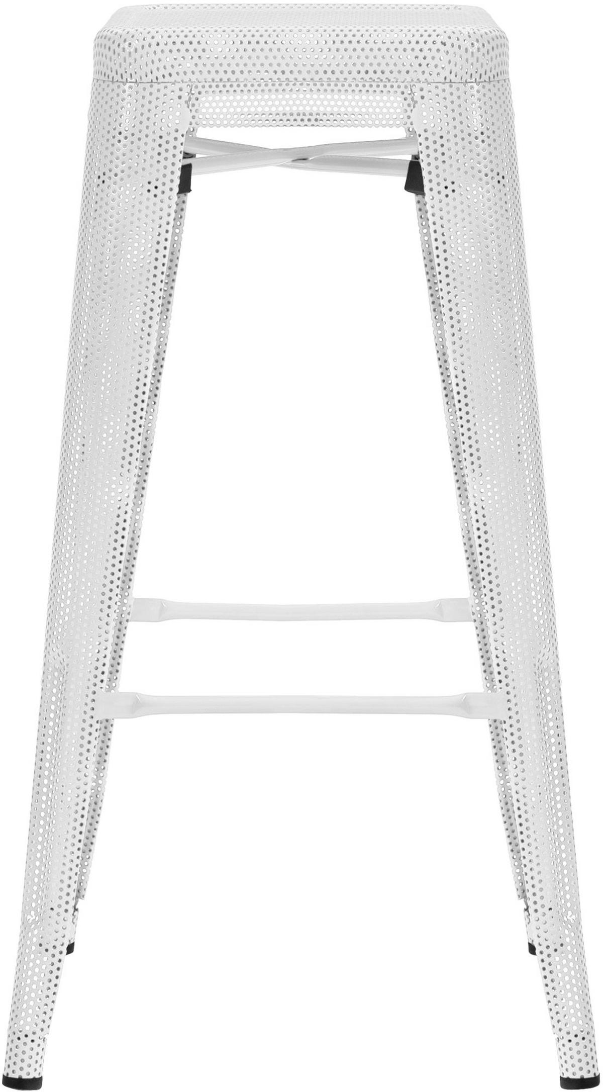 BARHOCKER SEOUL Weiß Metall - Weiß, Metall (43/77/43cm) - DELUKE