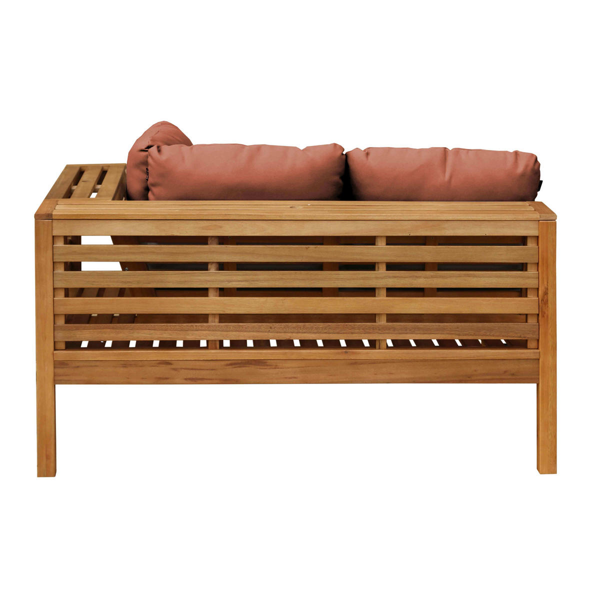 GARTENLOUNGE, Rot - Rot, Holz (120/63/80cm) - Oviala