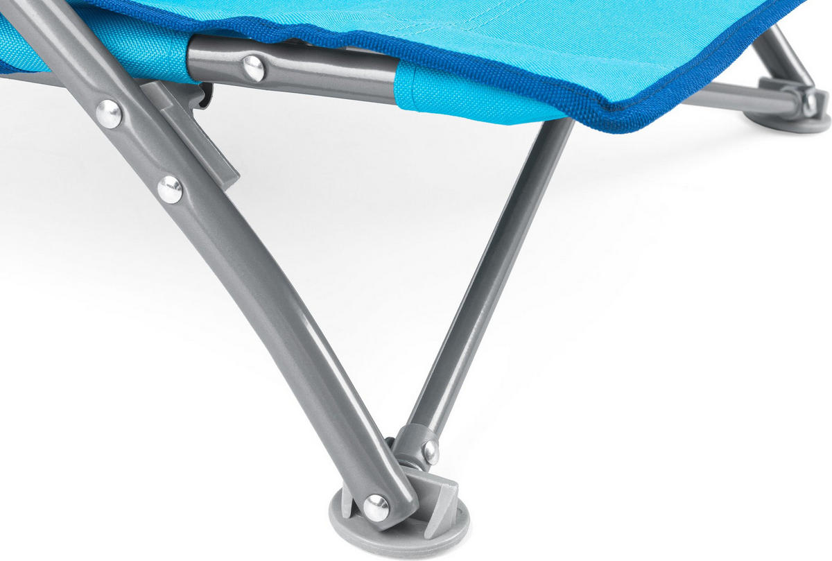 GARTEN-RELAXSESSEL bis 125 kg - Hellblau, Textil (50.5/57.5/92cm)