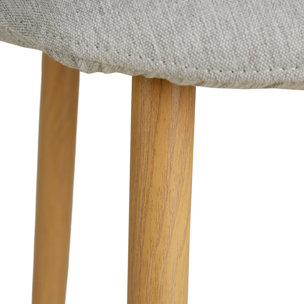 TISCHGRUPPE 80/80 cm Natur mit 2 Stühlen grau - Naturfarben/Grau, Holz/Textil (80/88/80cm) - Homestyle4u