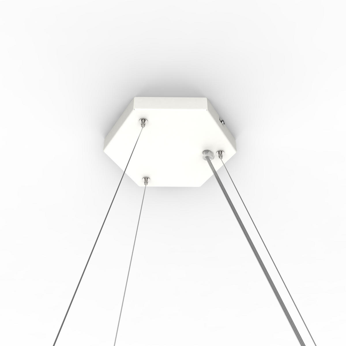 LED-HÄNGELEUCHTE - Weiß Hochglanz, Metall (1.6/100/40cm) - Lumicom