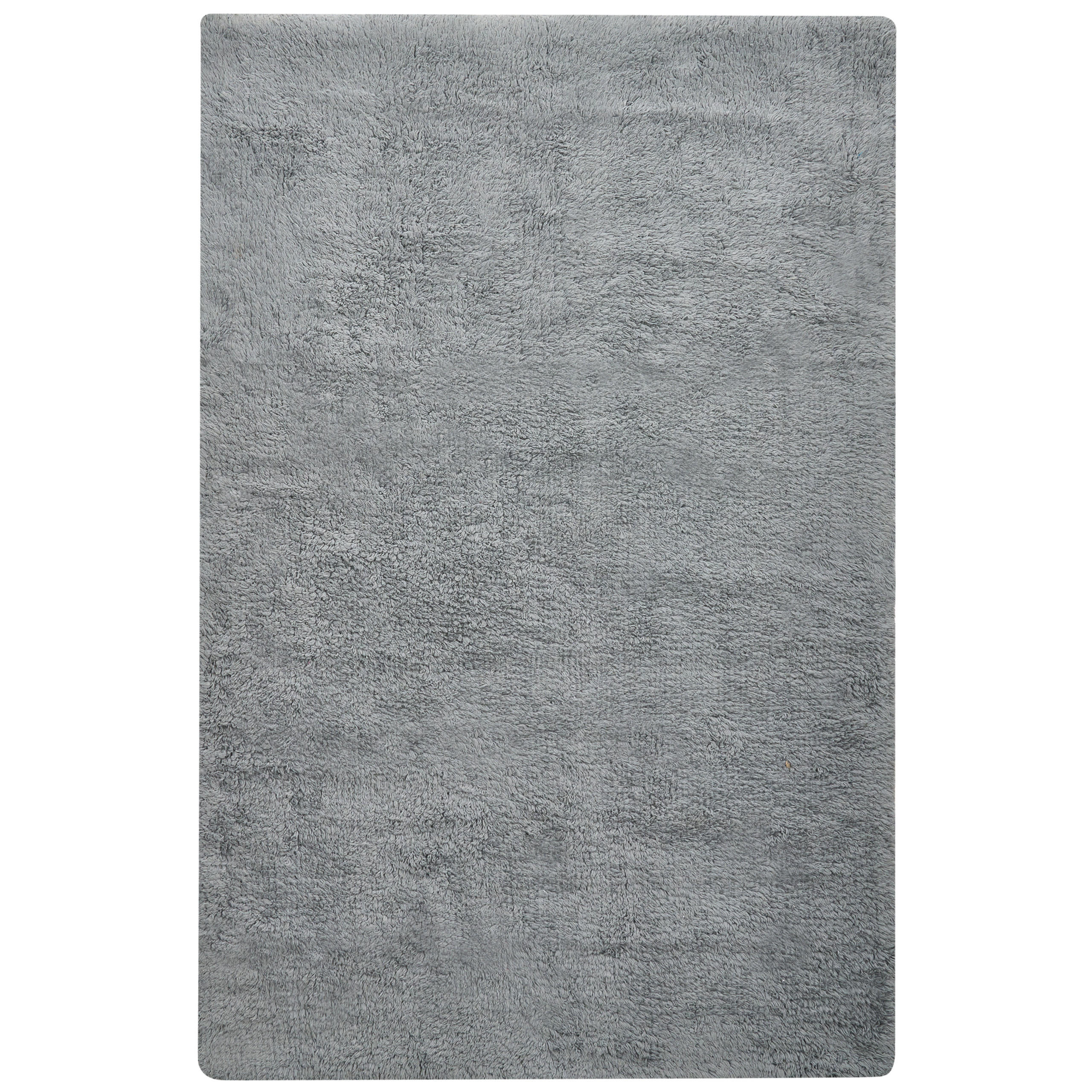 BADEMATTE Grau 60/90 cm Baumwolle Goela - Dunkelgrau/Grau, Textil (60/90cm) - Beliani