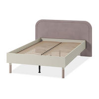 JUGENDBETT CATTA, Bett mit Gestell , Creme/beige - Beige/Creme, Holz (120/200cm) - KONSIMO®