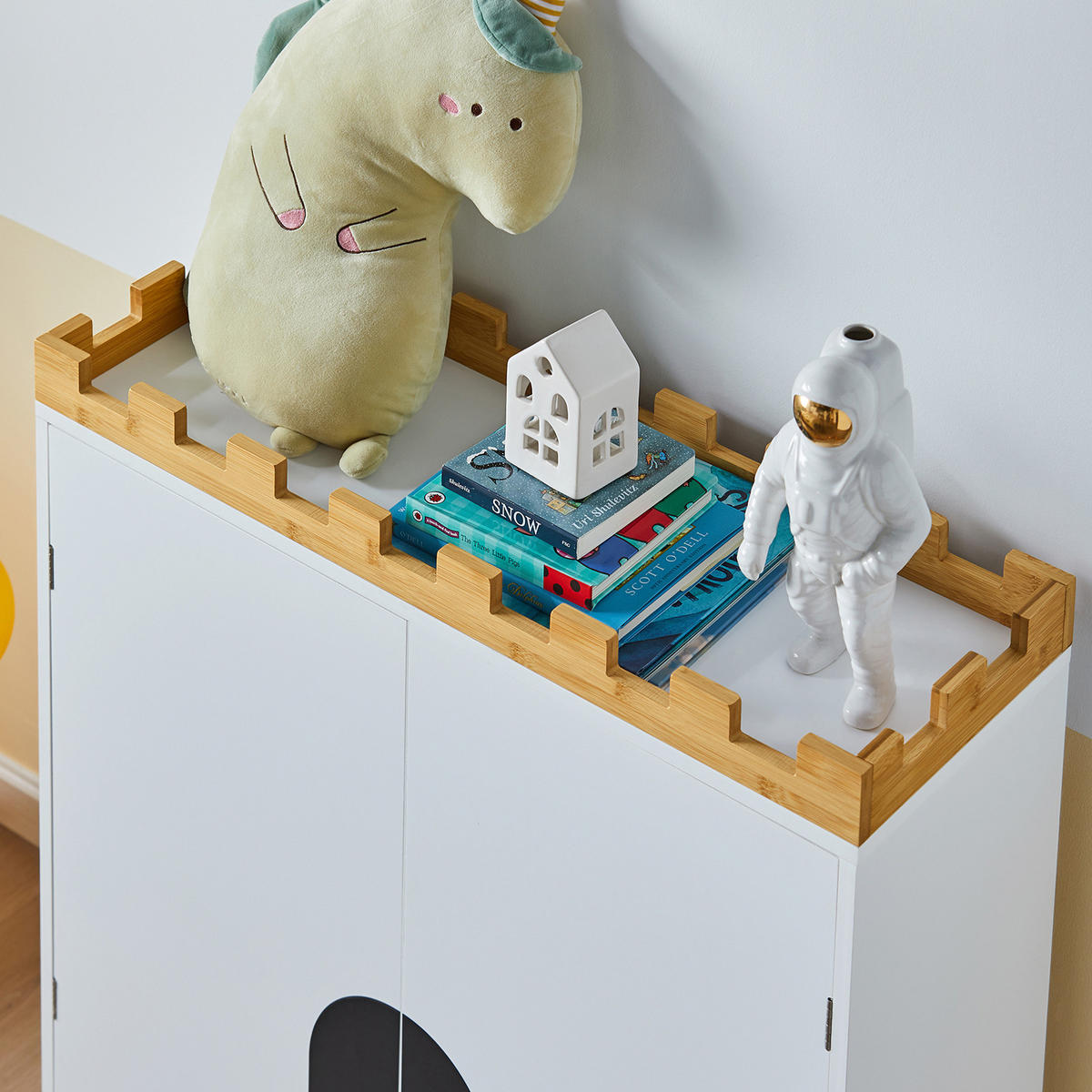 KINDERKOMMODE Weiß - Weiß, Holzwerkstoff (86/87/30cm) - SoBuy