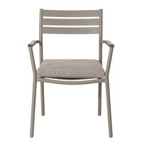 GARTENSTUHL - 2er-Set - Aluminium / Polyester - Grau - Grau, Holzwerkstoff/Textil (58/82/60cm) - home24