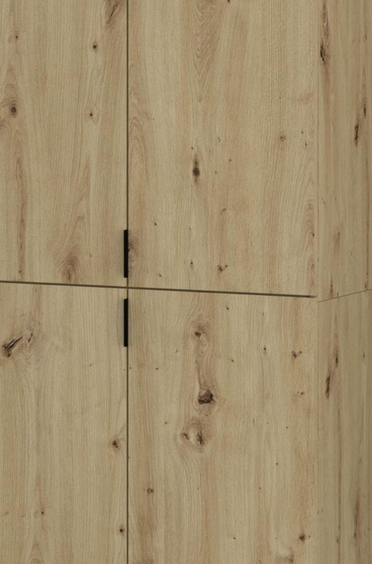 SCHUHSCHRANK Eiche 30 cm, Flurschrank mit flexibler Inneneinteilung - Schwarz/Eiche Artisan, Holzwerkstoff/Kunststoff (30/193/34cm) - Inn.Furn