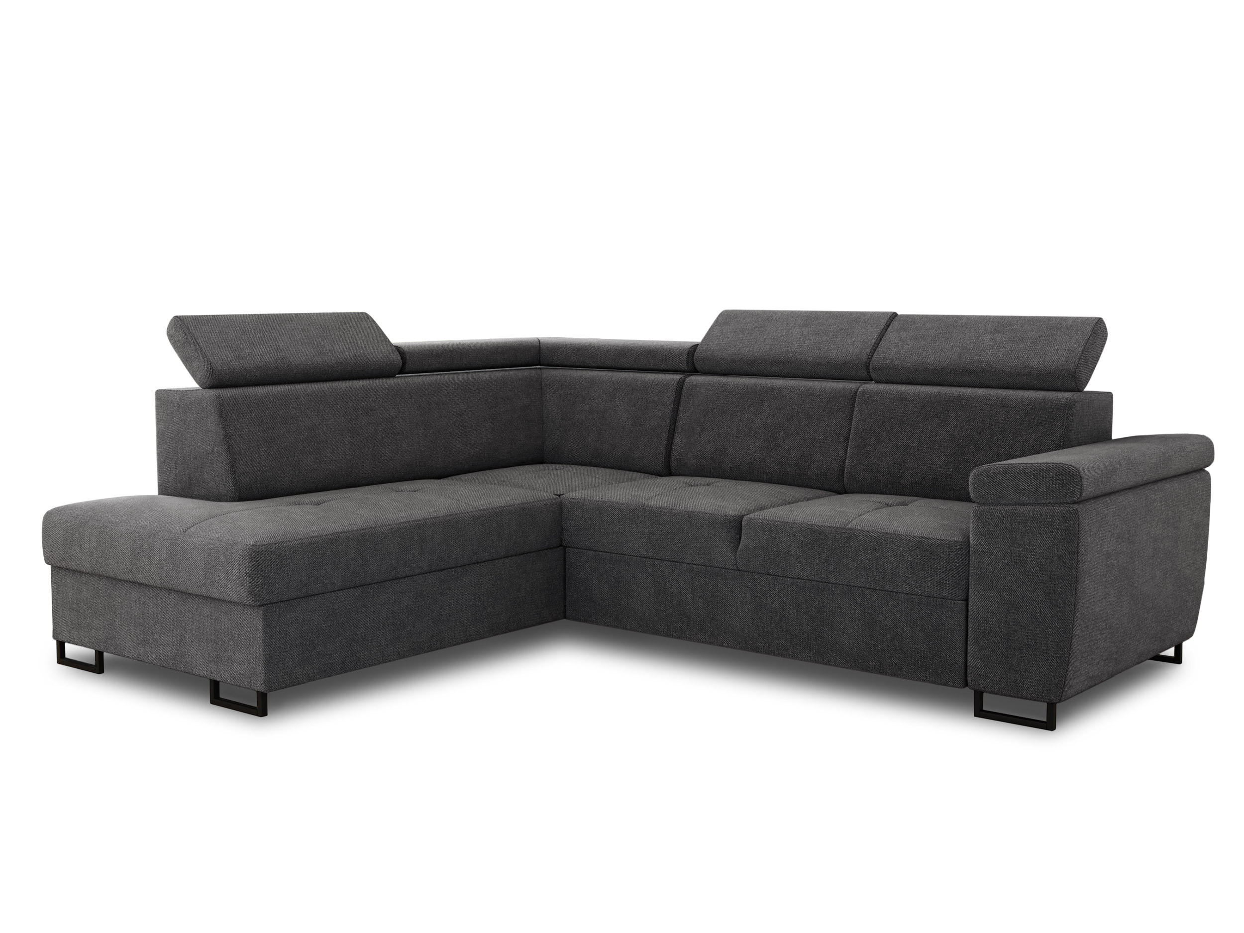 ECKSOFA Natan, Seite: Links - Grau, Holz/Textil (265/205cm) - Sofnet