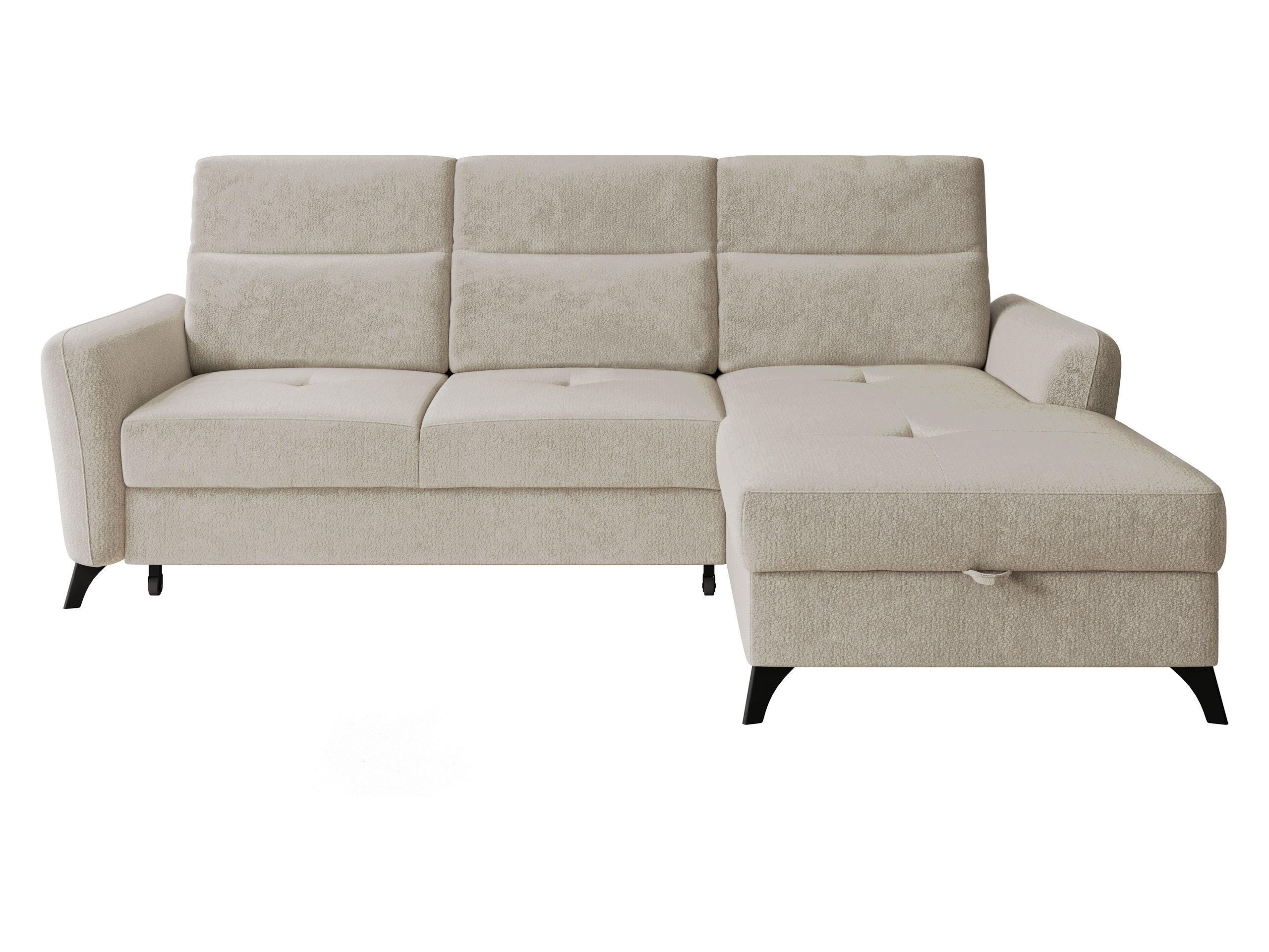 Mirjan24 Ecksofa Beige 238x167 cm