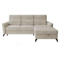 ECKSOFA Talia, Seite: Rechts 2R-LC - Beige/Schwarz, Holz/Kunststoff (238/167cm) - MIRJAN24