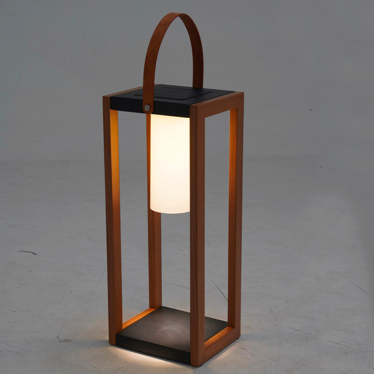 SOLARLATERNE SERAPHINA hellbraun - Hellbraun, Metall (20/20/58cm) - Lumisky