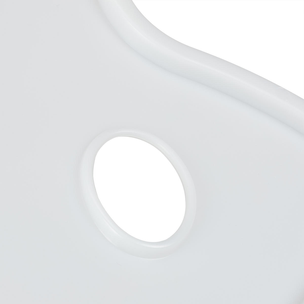 MISCHPALETTE - Weiß, Kunststoff (33.5/1/23cm) - Relaxdays