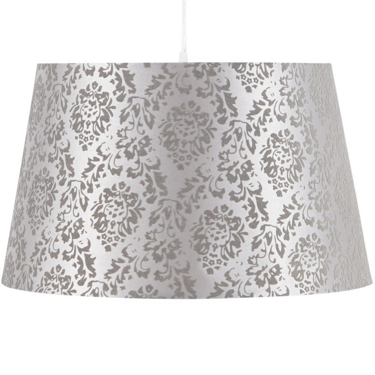 PENDELLEUCHTE SKROP, Beige/Grau - Beige/Grau, Textil (40/40/24cm) - KONSIMO®