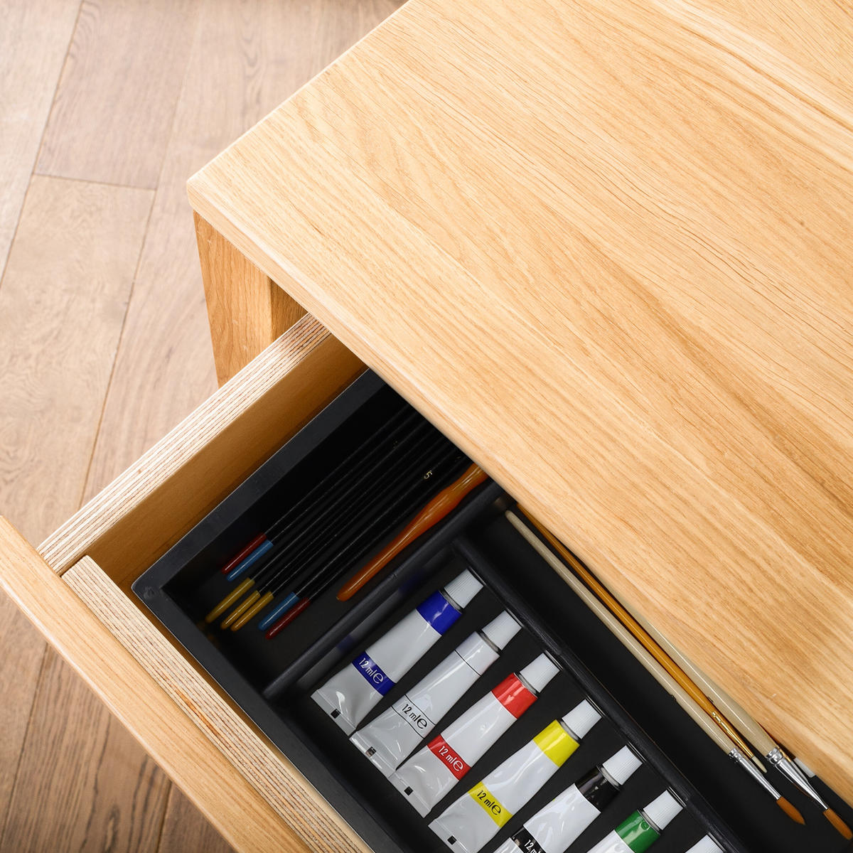 BESTECKKASTEN - Schwarz, Holz/Holzwerkstoff (37/7/23cm) - Relaxdays