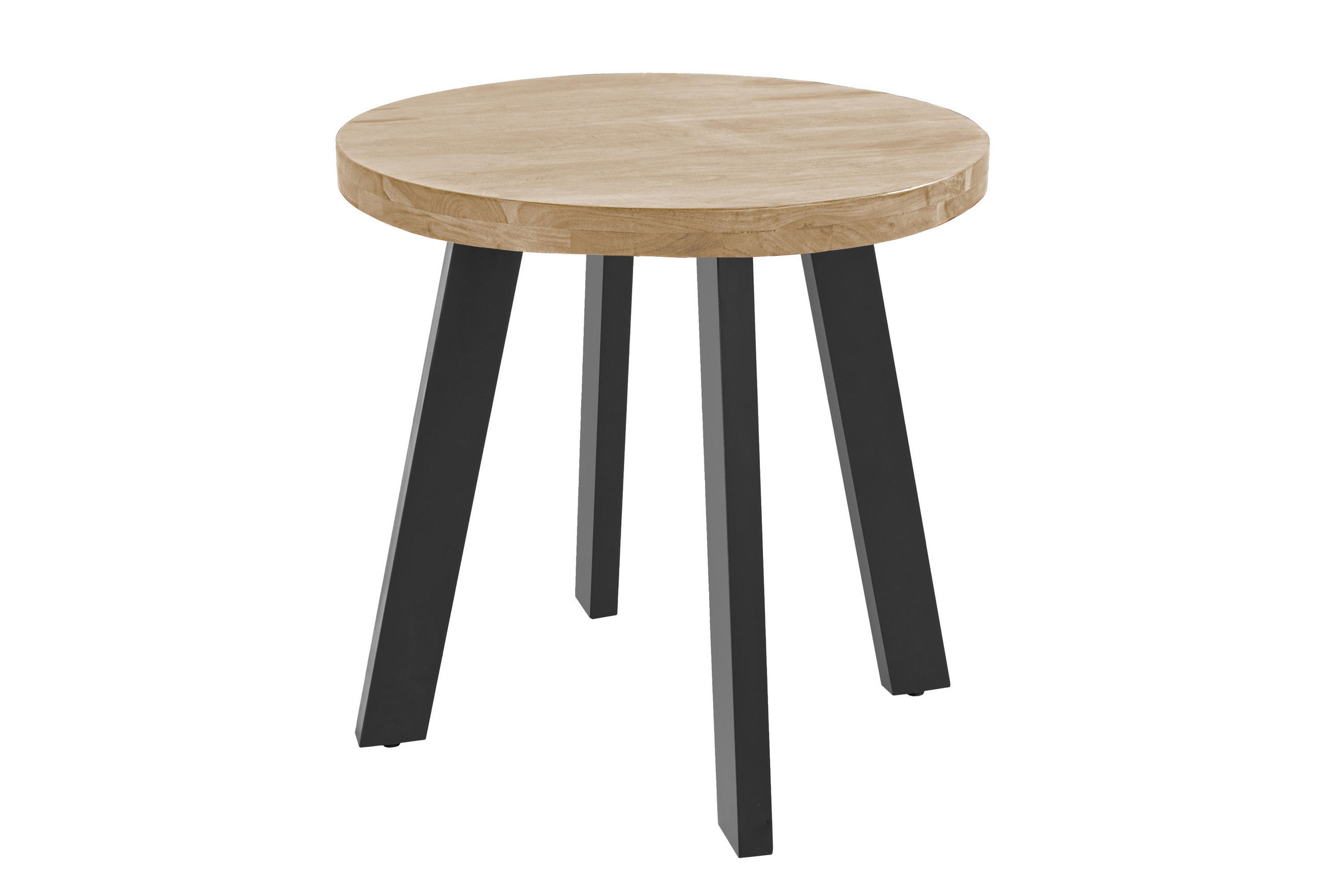 ESSTISCH SOPHIA - Beige/Schwarz, Holz/Metall (80/80/78cm) - SAM